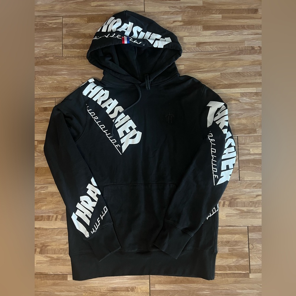 HUF Black Sweatshirt Bold Design